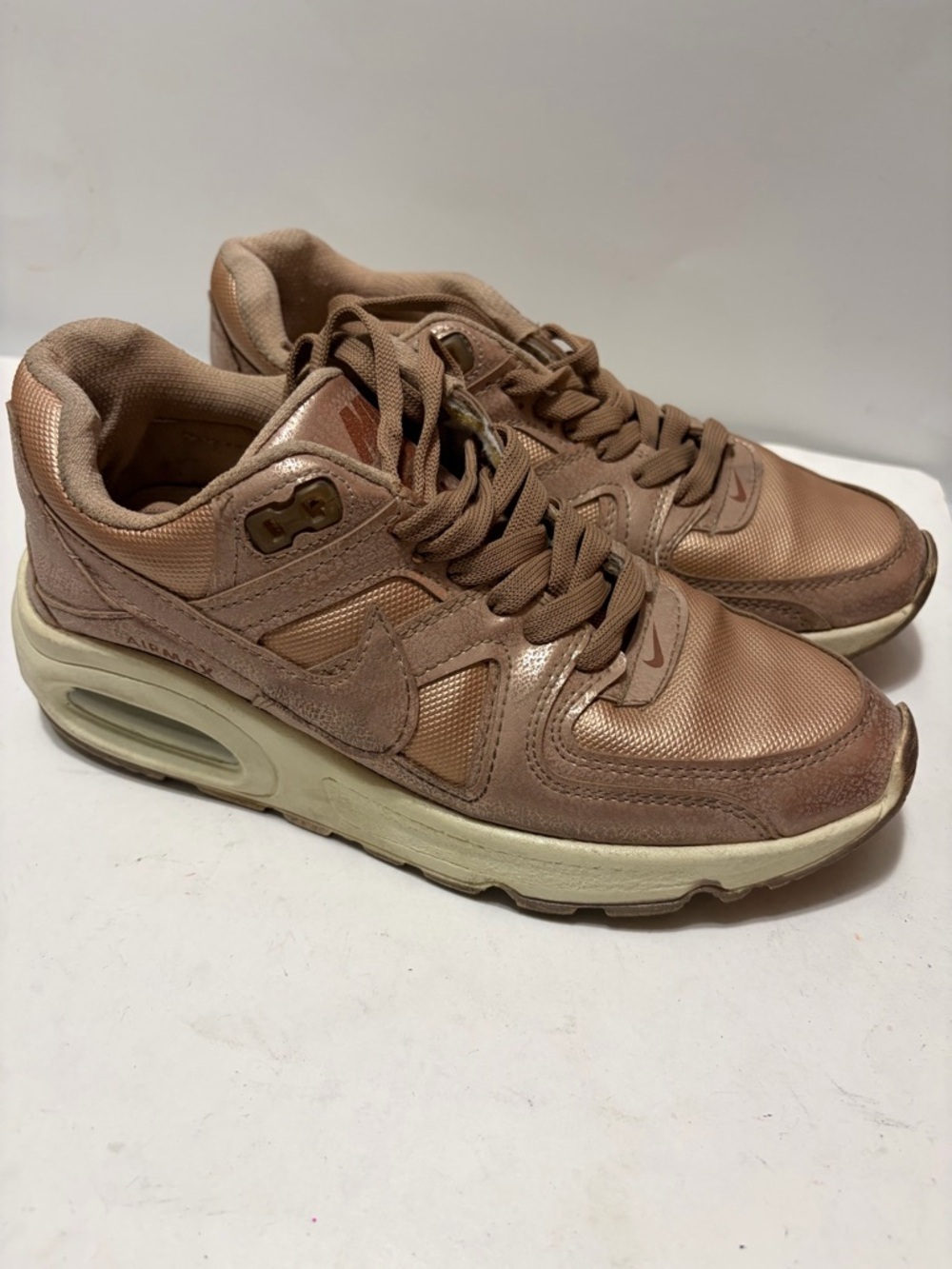 Nike Air Max 90 Premium Metallic Rose Bronze Sz 7 Women - Picture 4 of 7